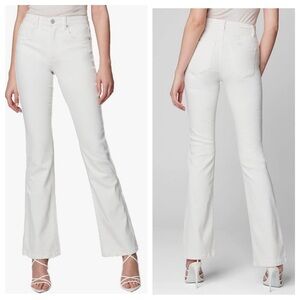 Blank NYC The Hoyt High Rise Mini Flare Jeans in White NWT Size 31